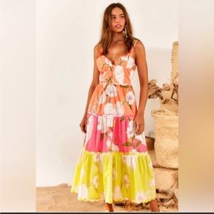 Farm Rio neon dress